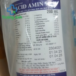 Acid Amin 7.2% 200Ml