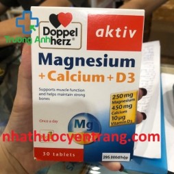 Magnesium + Calcium + D3 Doppel Herz (30 Viên)