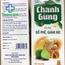 Siro Chanh Gừng 100Ml