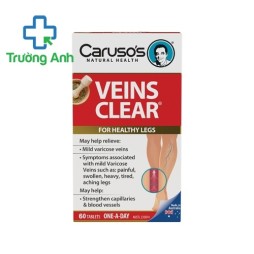 Viên Uống Giãn Tĩnh Mạch Carusos Veins Clear 60 Viên