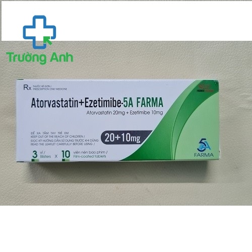 Atorvastatin+Ezetimibe-5A Farma 20+10Mg