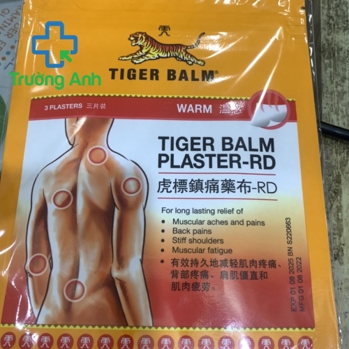 Cao Dán Tiger Balm Plaster-Rd 10 X 14Cm (Túi 3 Miếng)