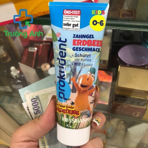 Kem Đánh Răng Prokudent Kid Từ Đức Erdbeer Geschmack 0-6+