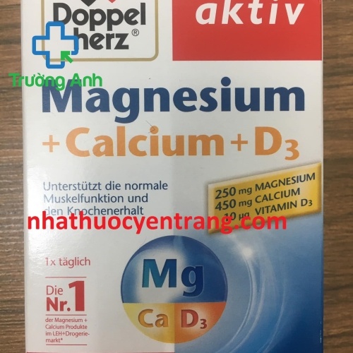 Magnesium + Calcium + D3 Doppel Herz (40 Viên)