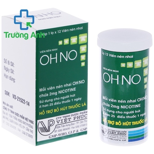 Ohno - Viên Nhai Cai Nghiện Thuốc Lá 