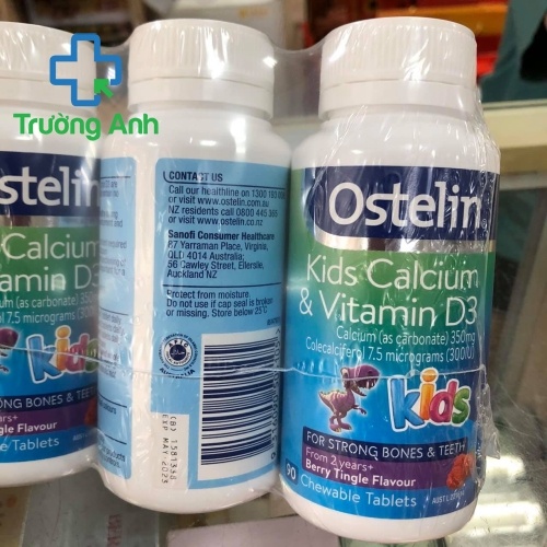 Ostelin Calcium & Vitamin D Kids Chewable 90 Viên