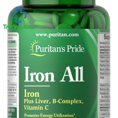 Puritan's Pride Iron All 100 Viên