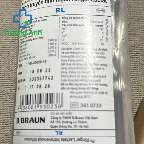 Ringer Lactat 500Ml