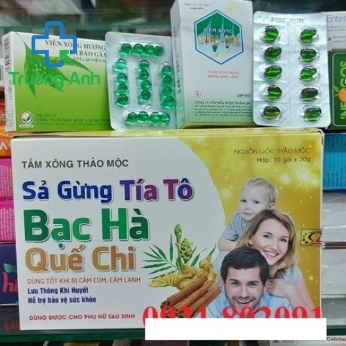 Tắm Xông Thảo Mộc Sả Gừng Tía Tô Bạc Hà Quế Chi