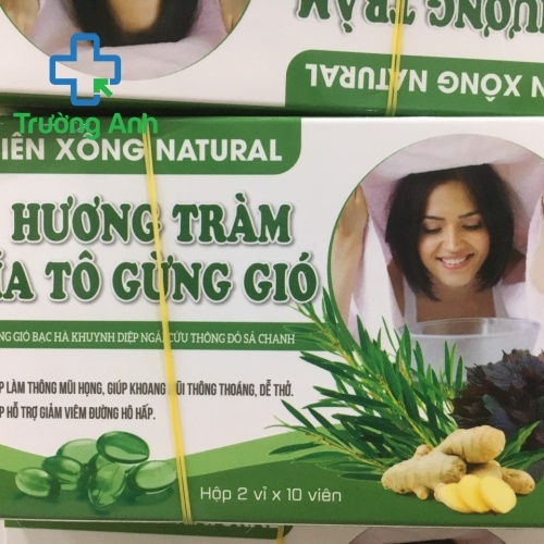 Viên Xông Natural Hương Tràm Tía Tô Gừng Gió
