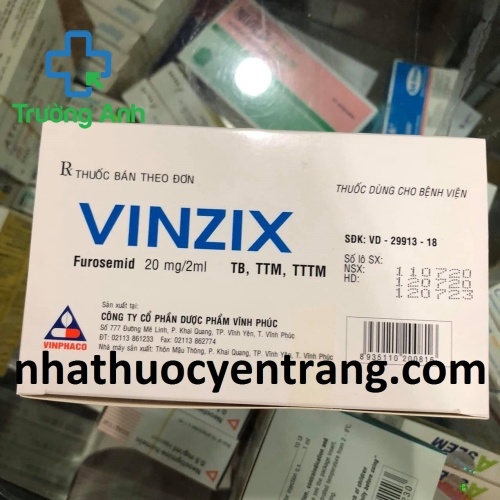 Vinzix 20Mg/2Ml (50 Ống)